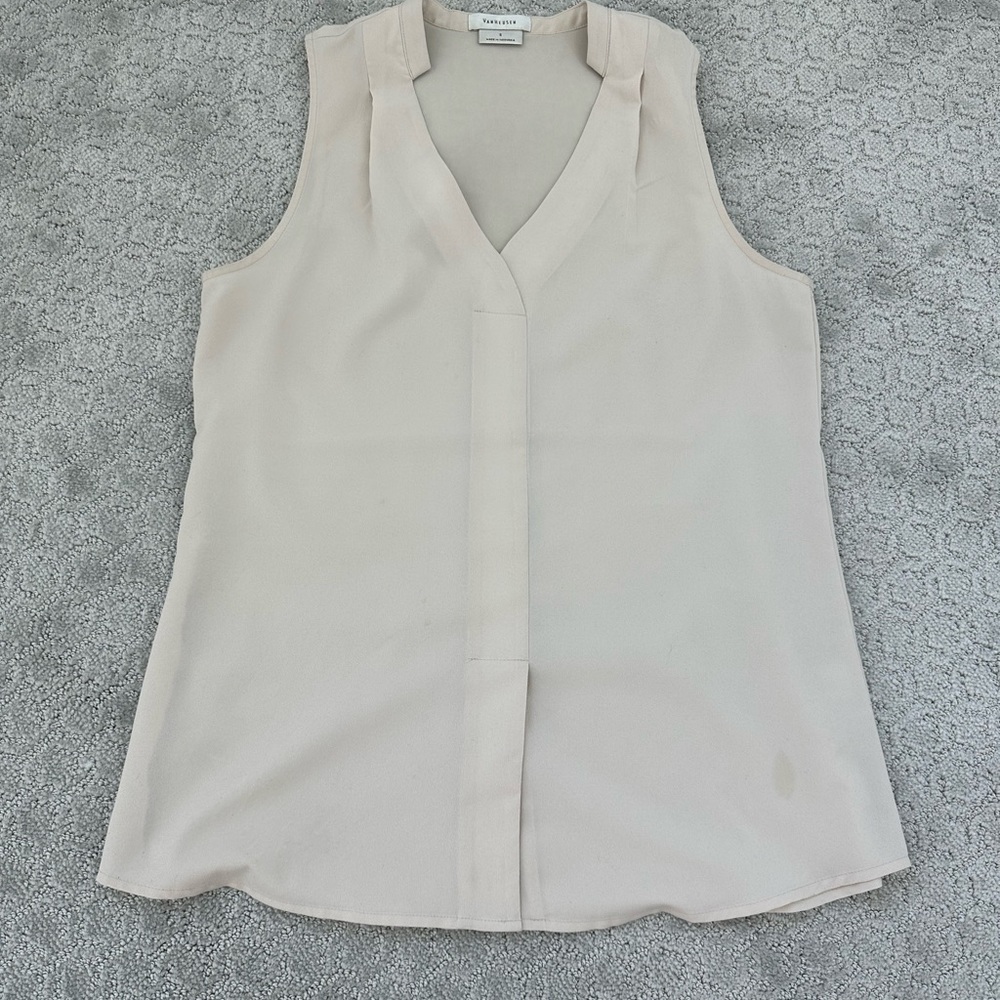 Beige blouse top